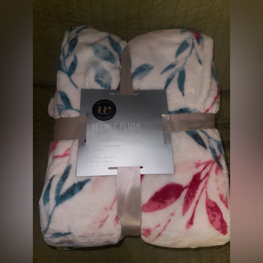 Wayland square plush blanket